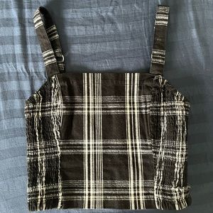 HOLLISTER PLAID CROP TANK TOP